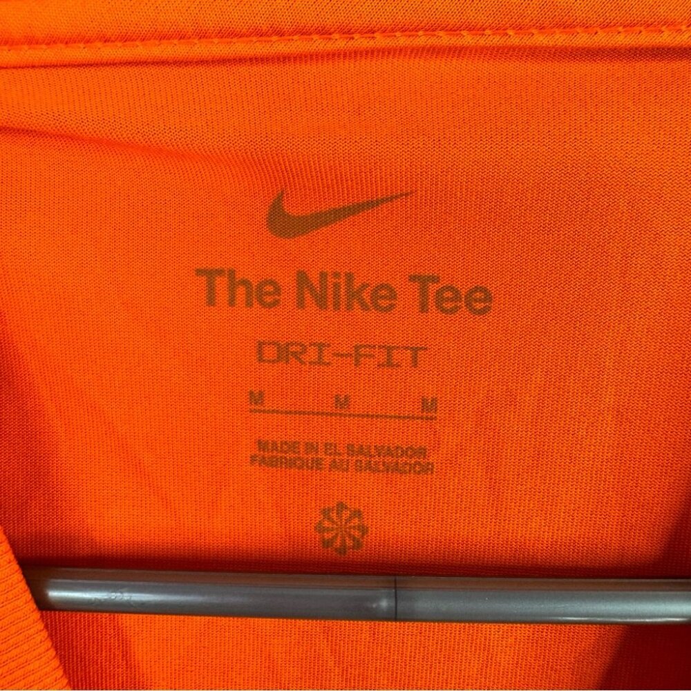 Nike tshirt dri-fit the Nike tee since 1972 Orange Graphic Short Sleeve Tee - Picture 5 of 7
